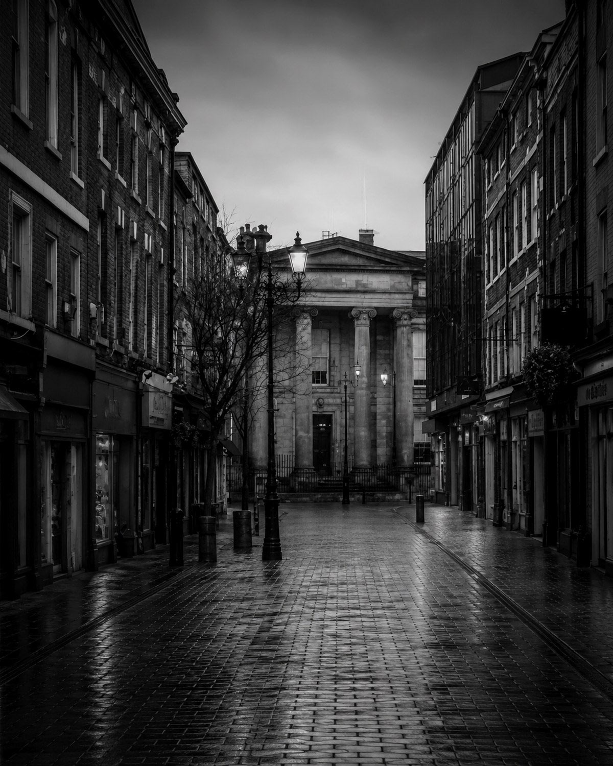 Macclesfield street scene connected to the town’s music heritage and future audio tour